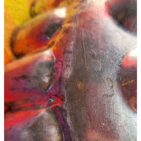 Vintage MCM German Fleur De Lis Aluminum European Cake Bread Baking Mold Decor - Picture 5 of 9